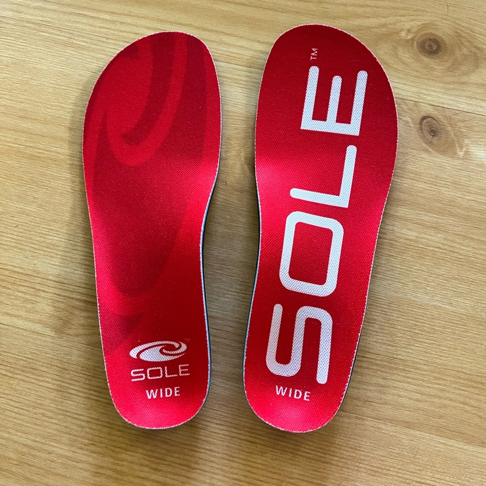 SOLE Active Wide Medium insoles size 8